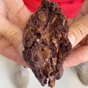 Vegan double chocolate cookie